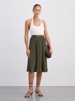 Mohito - Plisseeritud seelik - khaki