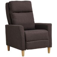 Carryhome TELEVIZNÍ KŘESLO, plast, textil, hnědá