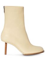 80mm Leather Ankle Boots