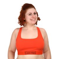 Női melltartó Calvin Klein nagyméretű narancssárga (QF6823E-3CI) XXL