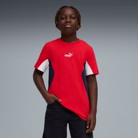 PUMA Essentials Block T-Shirt Teenager, Kleidung, Rot, 5-6Y