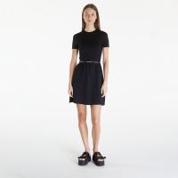 Sukienka Calvin Klein Jeans Logo Elastic Short Sleeve Dress Black XS