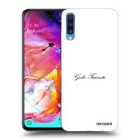 Silikónový čierny obal pre Samsung Galaxy A70 A705F - Gods Favorite