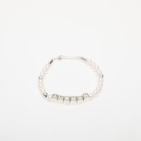 Ambush Pearl Letterblock Bracelet Silver/ No Color 2