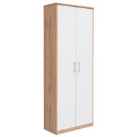 Xora VÍCEÚČELOVÁ SKŘÍŇ, bílá, dub wotan, 72/194/36 cm