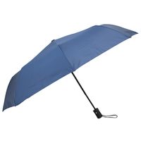 Semiline Unisex's Short Semi-automatic Umbrella L2050-1 Navy Blue