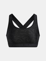 Women's bra Under Armour Crossback Mid Print-BLK - Women's