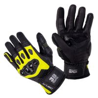 Moto rukavice W-TEC Janstur černá-fluo S