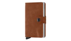 Secrid Miniwallet Vintage Cognac-Silver Unisex - Peňaženka Secrid - Hnedá - MV-Cognac-Silver-One-size - Size: One size