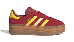 adidas Gazelle Bold J Děti - Tenisky adidas Originals - Červená - JR5953-6.5 - Size: 6.5