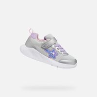 Silver Geox Sprintye Girls' Sneakers - Girls