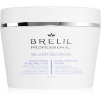 Brelil Professional Silver Blonde Sublimeches Mask vlažilna maska za nevtralizacijo rumenih odtenkov 220 ml