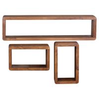 MID.YOU SADA NÁSTENNÝCH REGÁLOV, farba indického palisandra