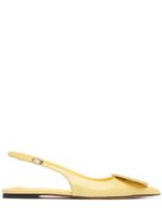 10mm Les Duelo P Leather Slingback Flats