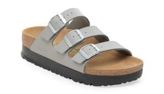 Birkenstock Florida Flex Platform Birko-Flor Narrow Fit Ženy - Sandály Birkenstock - Sivá - 1030567-4.5 - Size: 4.5