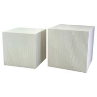 Xora SADA KONFERENČNÝCH STOLÍKOV, kašmírová, kompozitné drevo, 45/40/45/40/45/40 cm