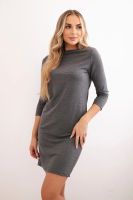 Classic dress made of graphite melange