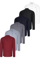 SET OF SIX G783 DEWBERRY JUDGE COLLAR SHIRT-BLACK-NAVY-ANTHRACITE-GRAY-BURGUNDY-KHAKI