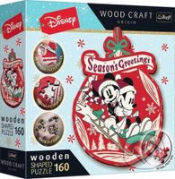 Wood Craft Origin puzzle Vánoční dobrodružství Mickeyho a Minnie