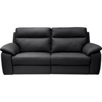 Celina Home TROJMIESTNA POHOVKA, čierna, pravá koža