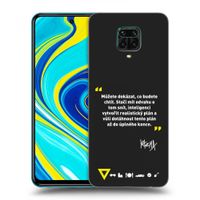 Silikónový čierny obal pre Xiaomi Redmi Note 9S - Kazma - MŮŽETE DOKÁZAT, CO BUDETE CHTÍT