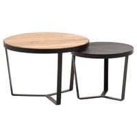 MID.YOU SADA KONFERENČNÝCH STOLÍKOV, hnedá, drevo, plast, kompozitné drevo, 60/60/40 cm