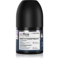 so!flow Men Antiperspirant Antitranspirant-Deoroller für Herren Aloe scent of Grapefruit and Sandalwood 50 ml