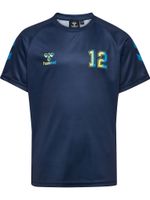 Hummel Tehnička sportska majica 'Shimmer'  plava / crno plava / žuta