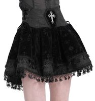 Damenrock DEVIL FASHION - Gothic Rose XS