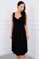 Black dress with wide straps