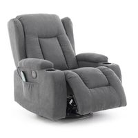 Relaxációs állítható fotel, szövet antracit