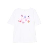 Cropp - Oversize majica s potiskom - bela