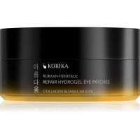 KORIKA Korean Heritage Collagen & Snail Mucin гідрогелеві подушки 60 кс
