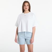 T-shirt Calvin Klein Jeans Ss Cropped Boxy Satin Floral Tee Bright White M