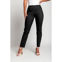 Skinny-Hose Aus Baumwolle, Schwarz