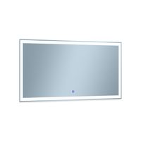 Lustro łazienkowe led barwa neutralna prostokątne 120x60 cm Venti Libra