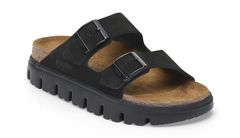 Birkenstock Arizona Chunky Suede Leather Narrow Fit Ženy - Sandály Birkenstock - Černá - 1028403-8 - Size: 8