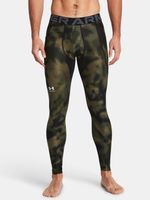 Under Armour UA HG Armour Printed Legginsy Zielony