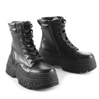 buty zimowe damskie - FUSION - BUFFALO - 1622519-BLK 37