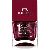 Nails Inc. It’s Topless gélový lak na nechty pre dlhotrvajúci efekt odtieň Scarlett 14 ml