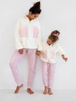 Sweatshirt Sensis Nanny Kids L/R 110-128 ecru-pink 001