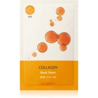 The Saem Bio Solution Collagen maska iz platna za intenzivno gladitev in posvetlitev kože 20 g