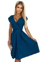 Flared dress with an envelope neckline Numoco