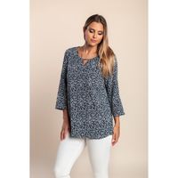 Lockere Bluse, Dunkelblau