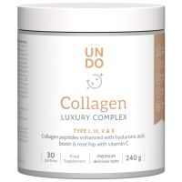 Collagen Luxury Complex - Hochwertiges hydrolysiertes Kollagen-Pulver: Typ I, III, V, X. Endlich auch in DE. 240g = 30 Portionen | Avenobo Sensilab