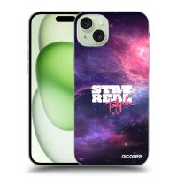 Silikónový čierny obal pre Apple iPhone 15 Plus - Stay Real