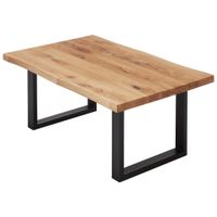 Linea Natura KONFERENČNÝ STOLÍK, farba duba, čierna, kov, drevo, 110/70/45 cm