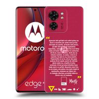 Silikónový prehľadný obal pre Motorola Edge 40 - Kazma - BUĎTE TROCHU YESMANI