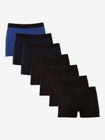 Nedeto Boxershorts 7 Stück Schwarz