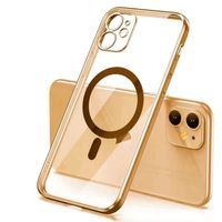 MagSafe silikonový kryt pro Apple iPhone SE (2022) - zlatý